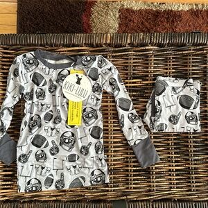 Kiki + Lulu First Down to Bedtime Football Pajamas size 3T